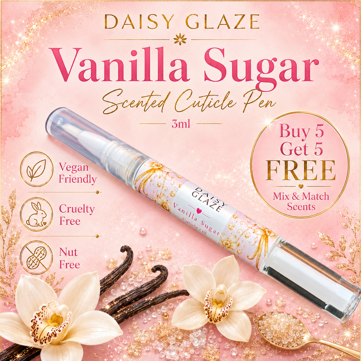Vanilla Sugar Cuticle Oil Pen