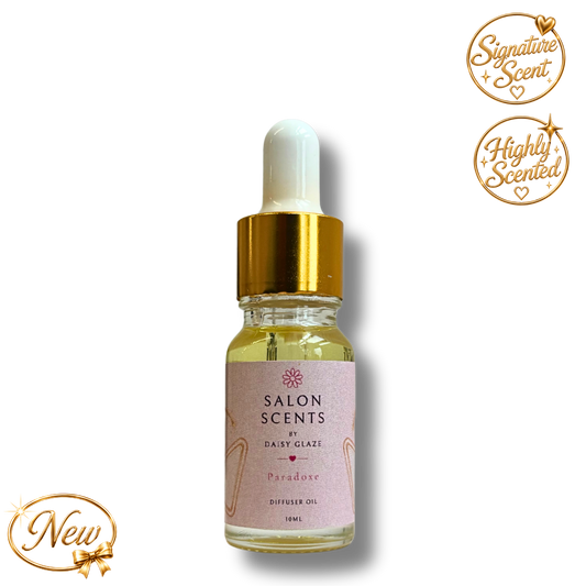 Paradoxe diffuser oil in a 10ml Daisy Glaze dropper bottle
