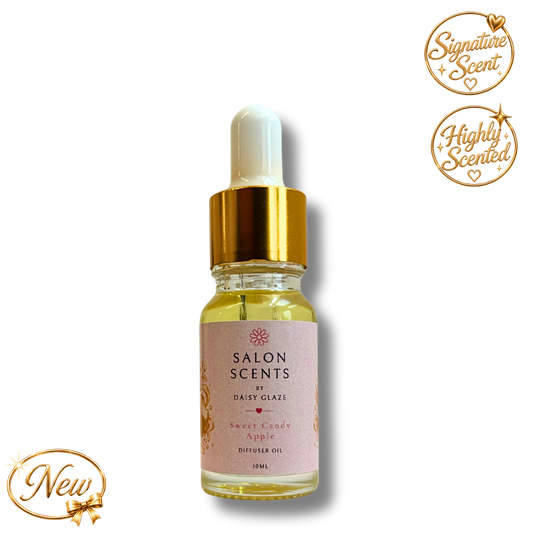 Sweet Candy Apple diffuser oil in a 10ml Daisy Glaze dropper bottle