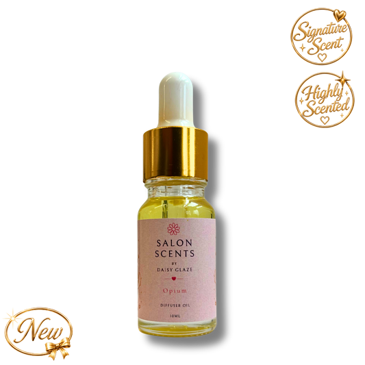 Opium diffuser oil in a 10ml Daisy Glaze dropper bottle