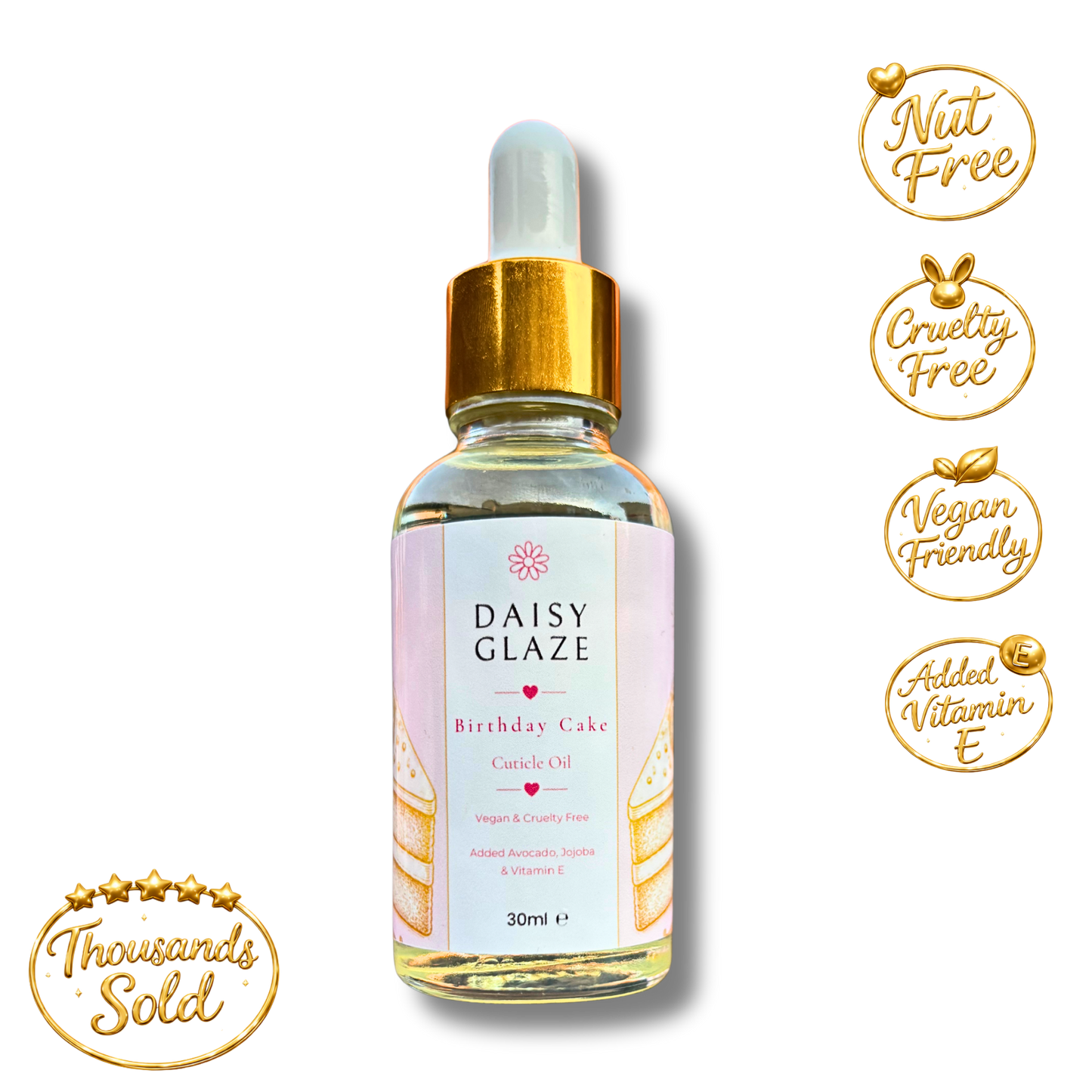 30ml Cuticle Oil - Birthday Cake