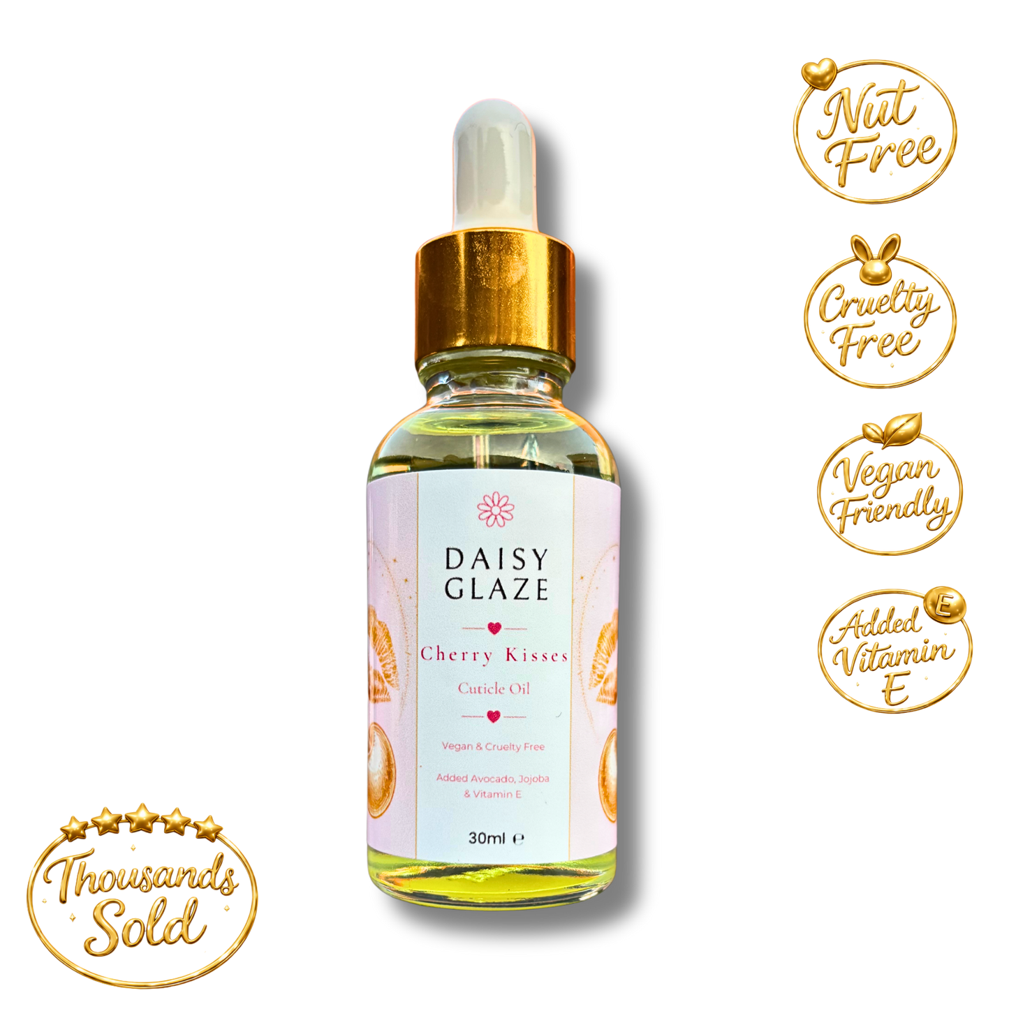 30ml Cuticle Oil - Cherry Kisses & Strawberry Laces