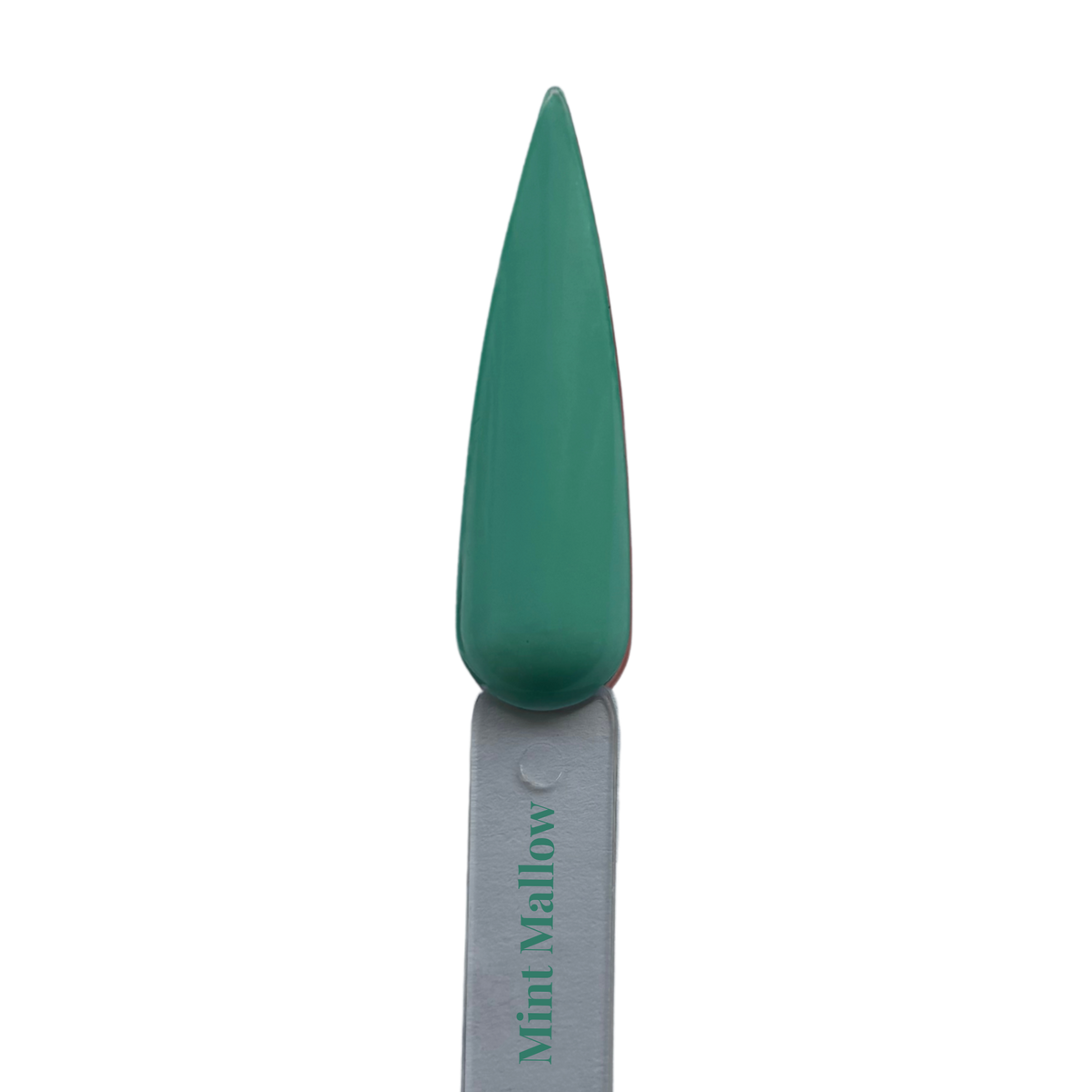 Mint Mallow gel polish nail swatch in deep emerald green