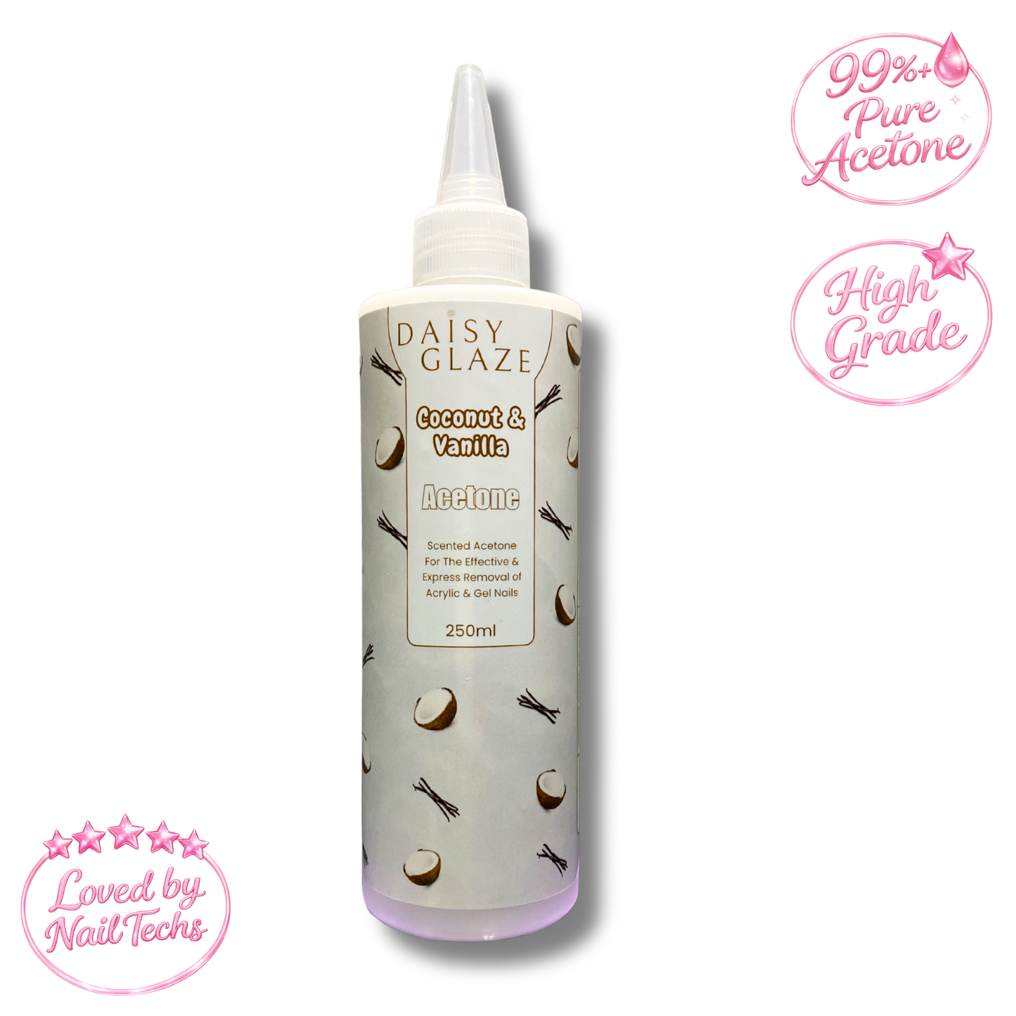 Coconut & Vanilla Acetone 250ml