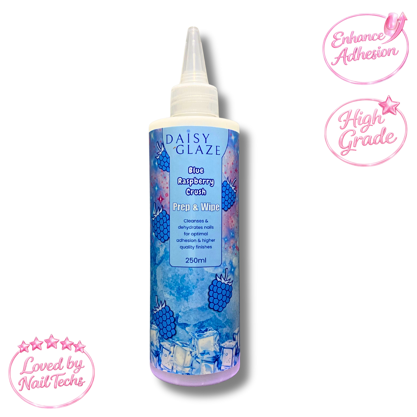 Blue Raspberry Crush Prep & Wipe 250ml