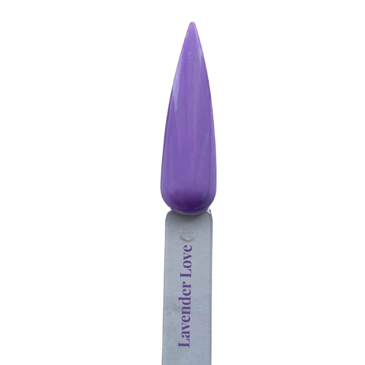 Lavender Love gel polish nail swatch in vivid lavender-violet