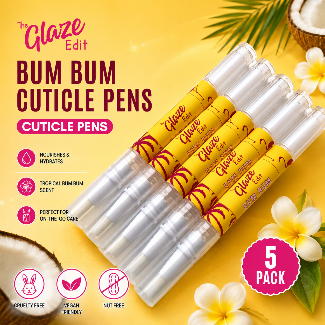 Bum Bum Cuticle Oil - 5 Pack