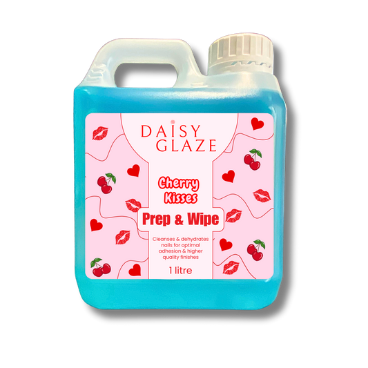 Daisy Glaze Cherry Kisses Prep & Wipe container on a white background