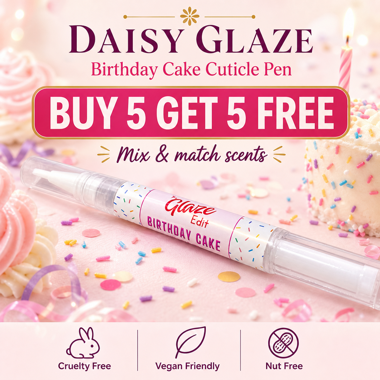 Birthday Cake Cuticle Oil Pen