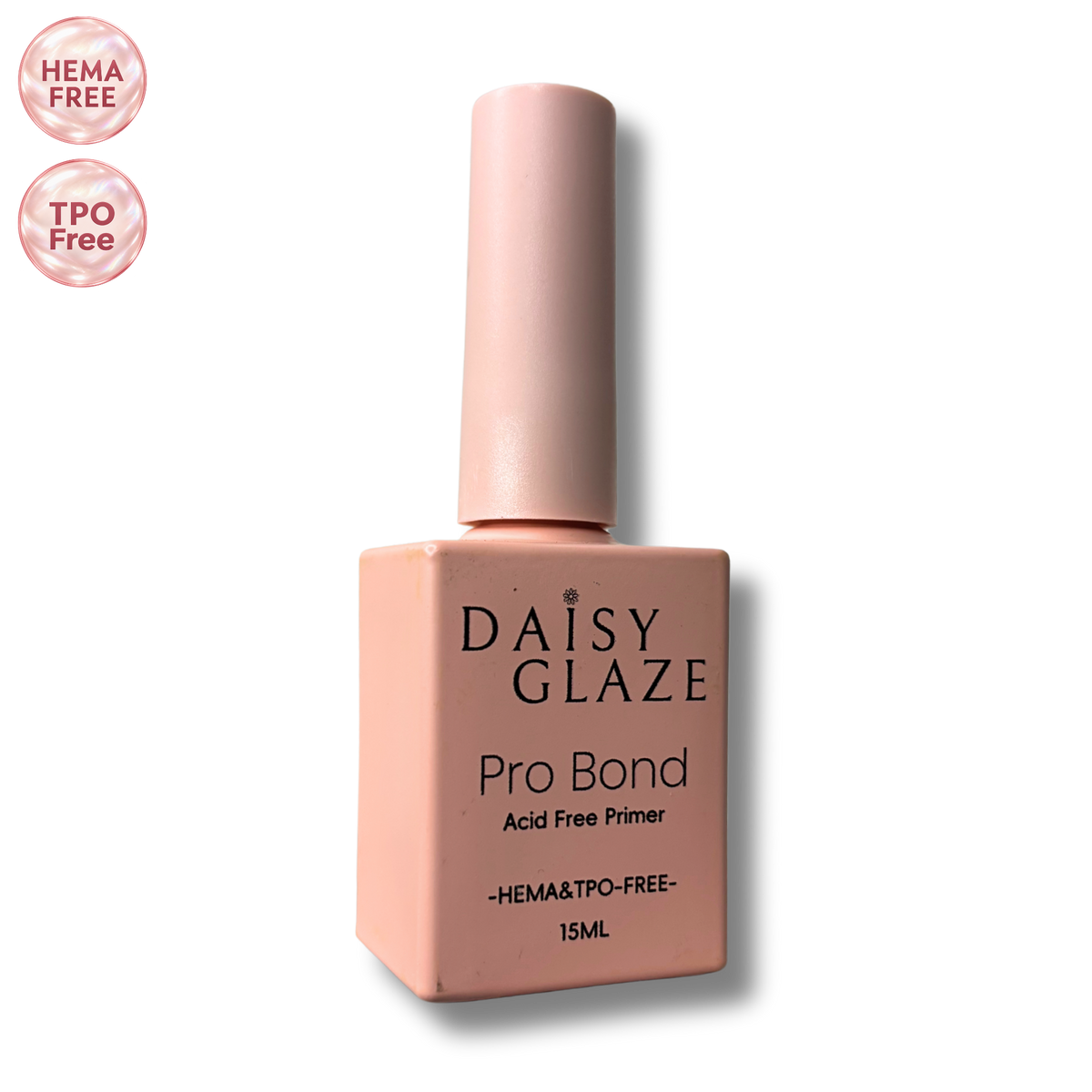 Daisy Glaze Pro Bond acid-free nail primer bottle (Imperfectly Perfect – minor cosmetic chip)