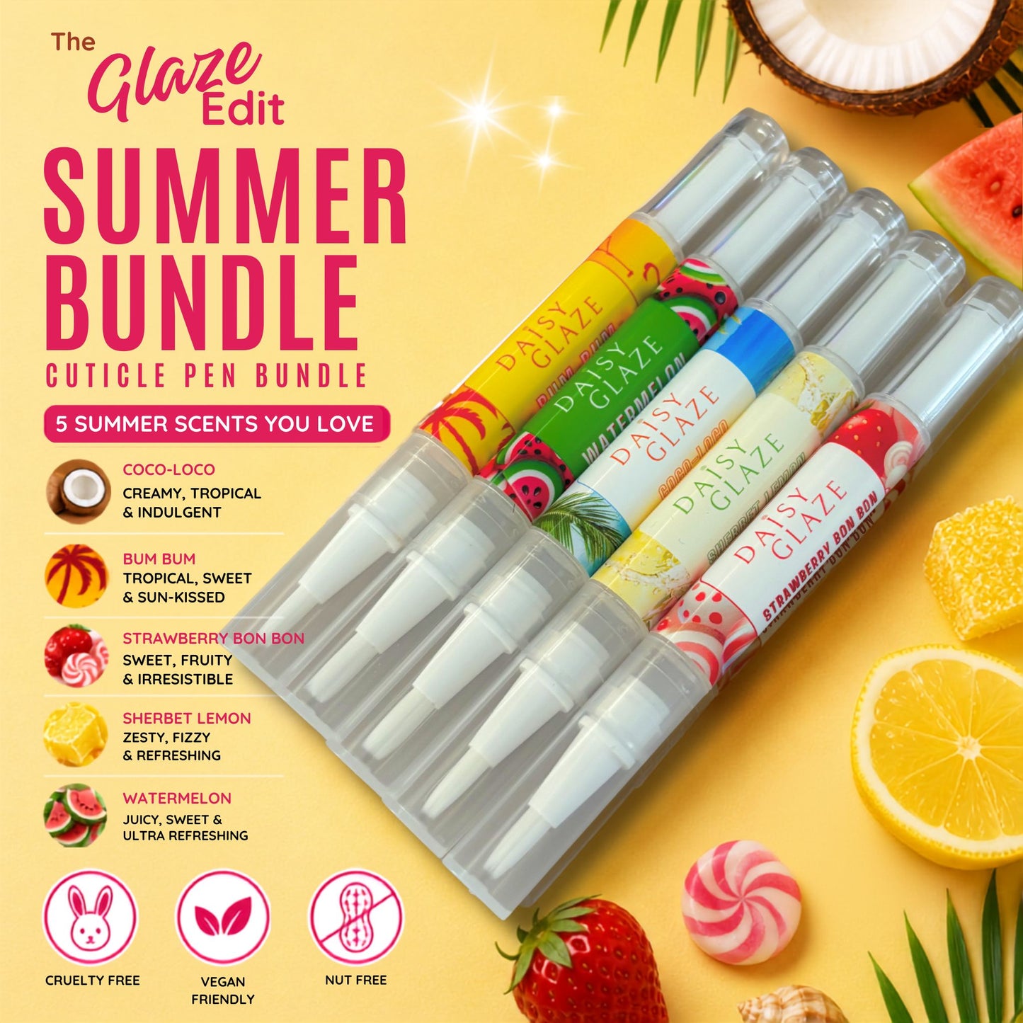 Summer Drop Bundle Cuticle Oil - 5 Pack